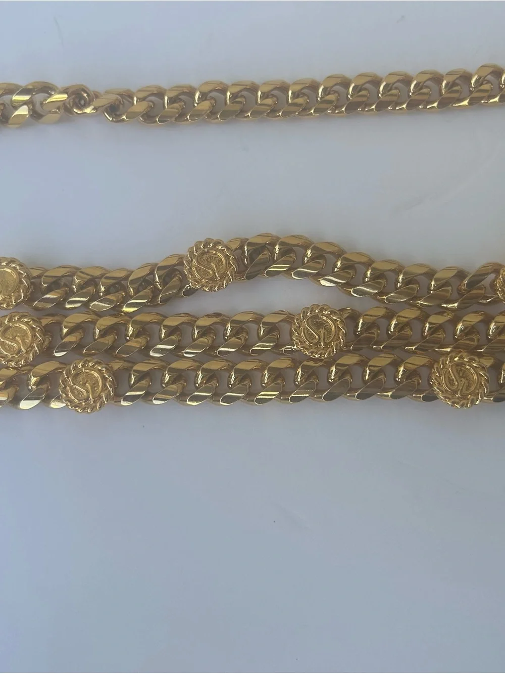 St.John Triple Strand Curb Chain Belt